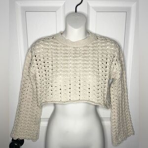 Zara Girls Cream Colored Sweater Size 9-10